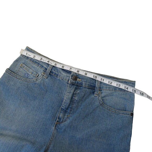 Gloria Vanderbilt Women Amanda Capri Jeans Size 10 -Stretch-classic-Straight leg - Picture 7 of 10